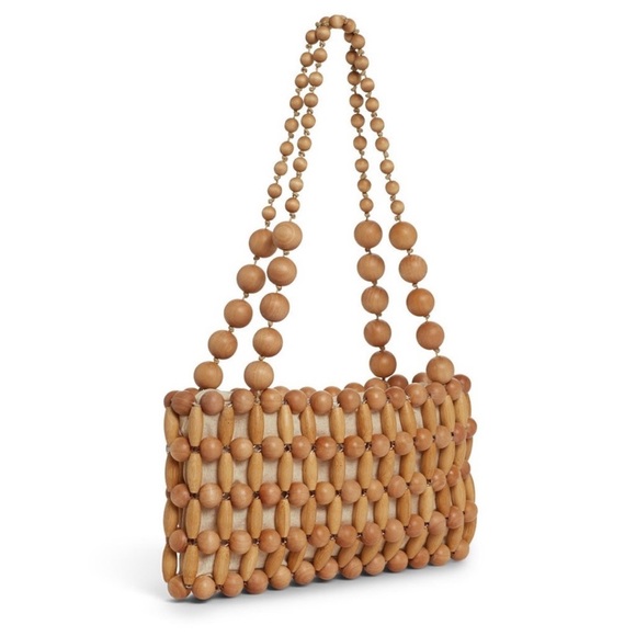 CULT GAIA Cora Shoulder Bag Bamboo/Wood in Natural - Picture 3 of 16